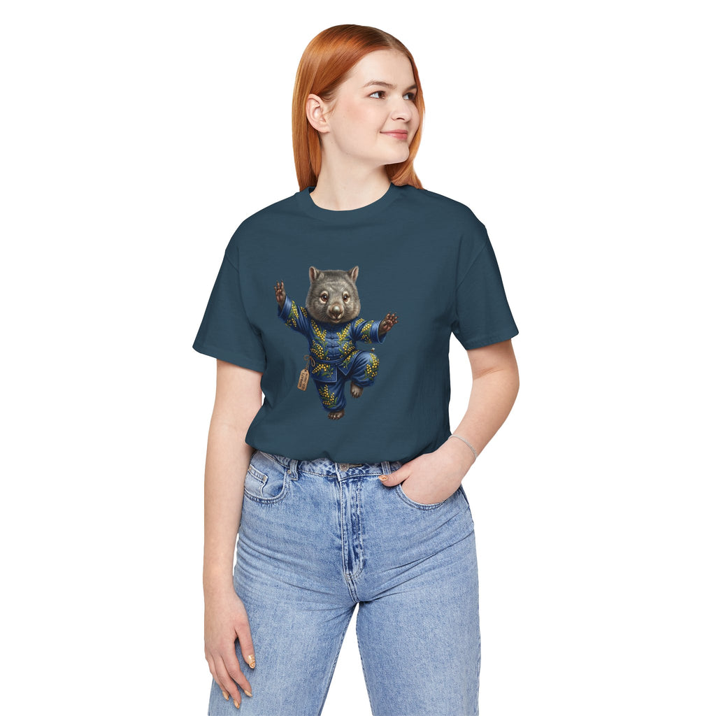 Golden Wattle & Zen-The Tai Chi Wombat of Queensland Tee