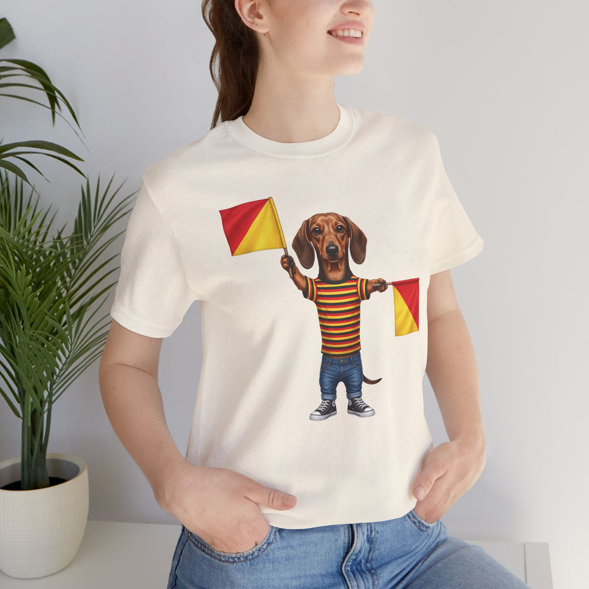 Letter J Dachshund Graphic Unisex Tee – Dispatches from Australia Collection