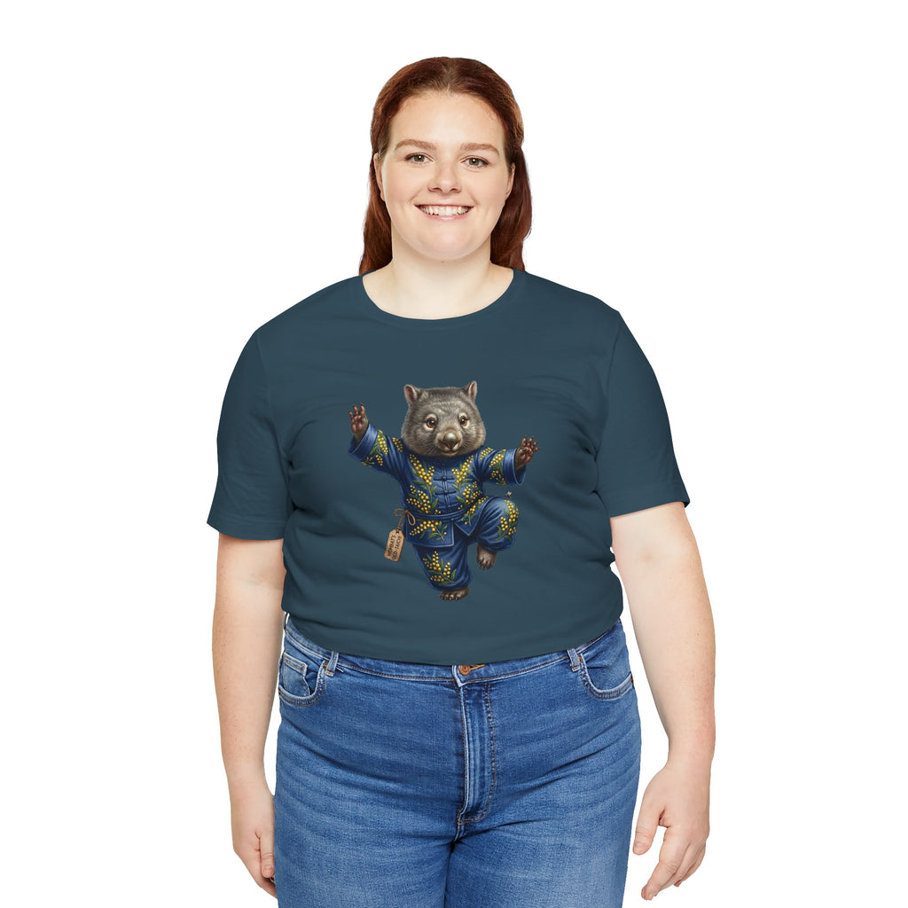 Golden Wattle & Zen-The Tai Chi Wombat of Queensland Tee