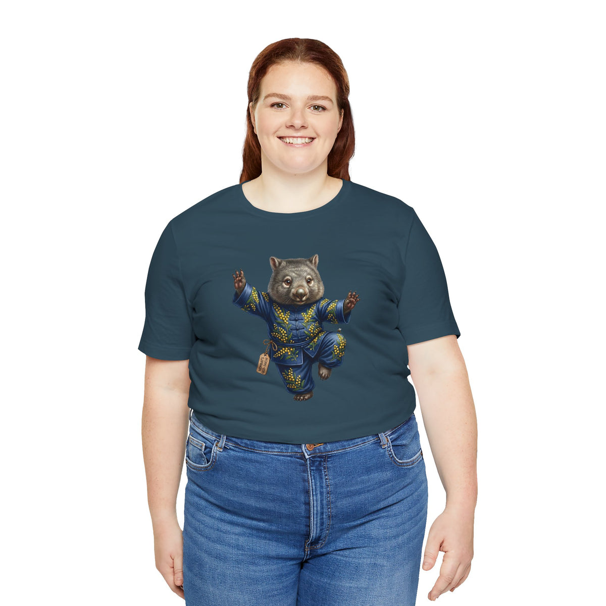 Golden Wattle & Zen-The Tai Chi Wombat of Queensland Tee