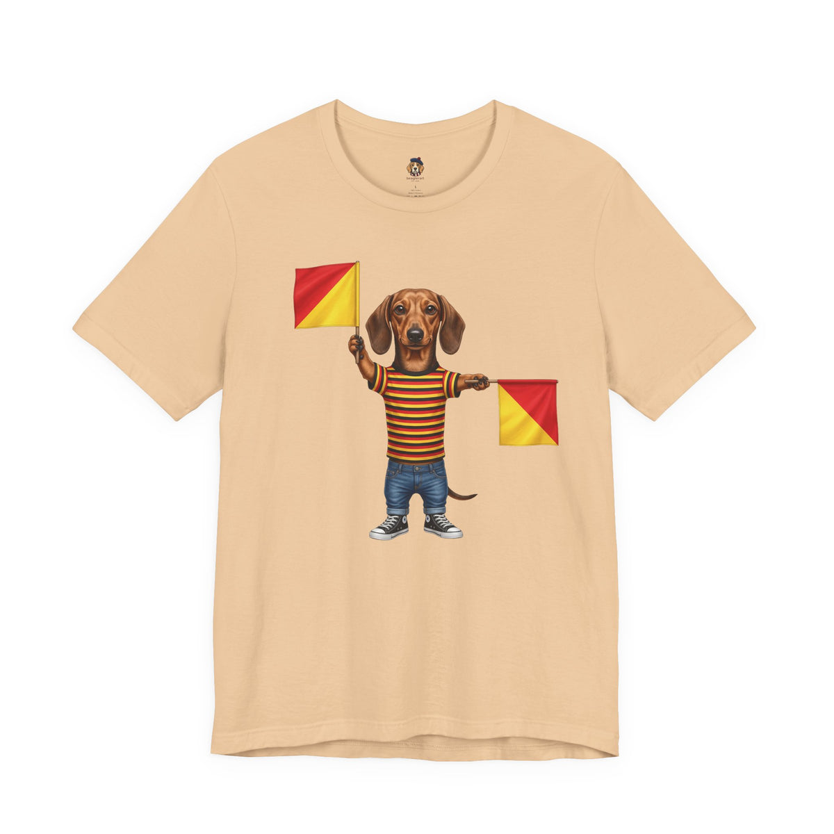 Letter J Dachshund Graphic Unisex Tee – Dispatches from Australia Collection