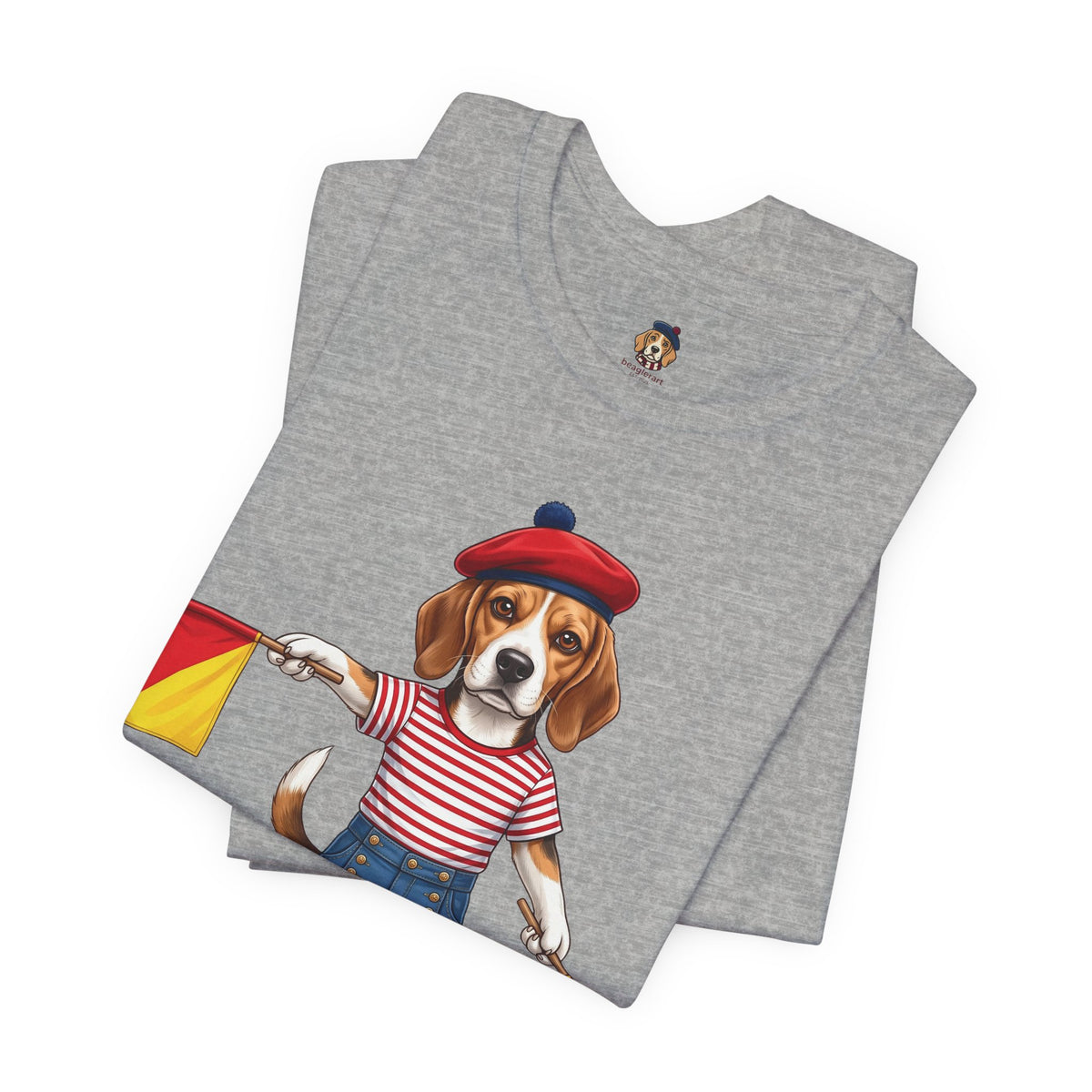 Beagle Semaphore Dog Unisex Tee Letter S — Dispatches from Australia