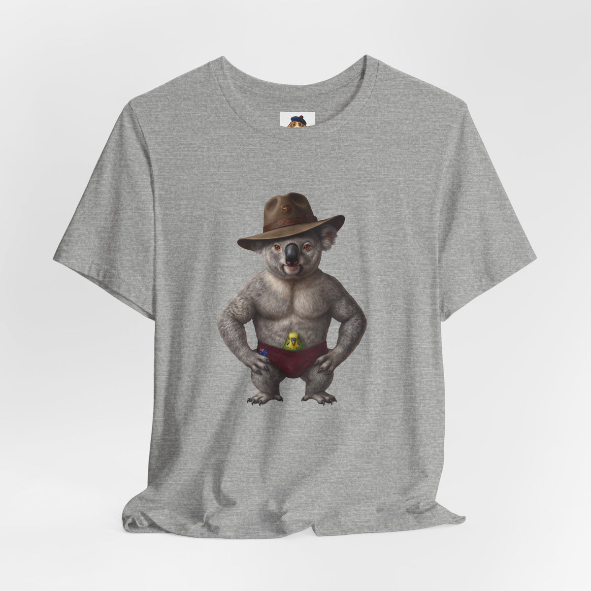 The Budgie Smuggler Koala Graphic Tee: Funny Aussie Slang Apparel