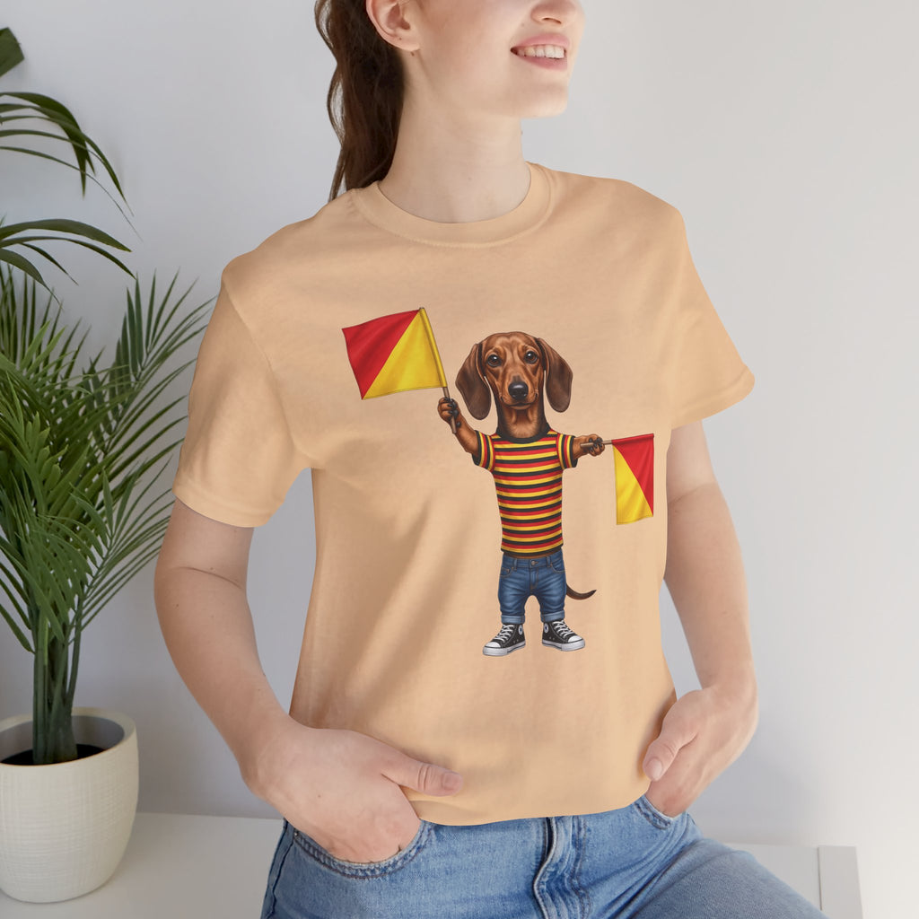 Letter J Dachshund Graphic Unisex Tee – Dispatches from Australia Collection