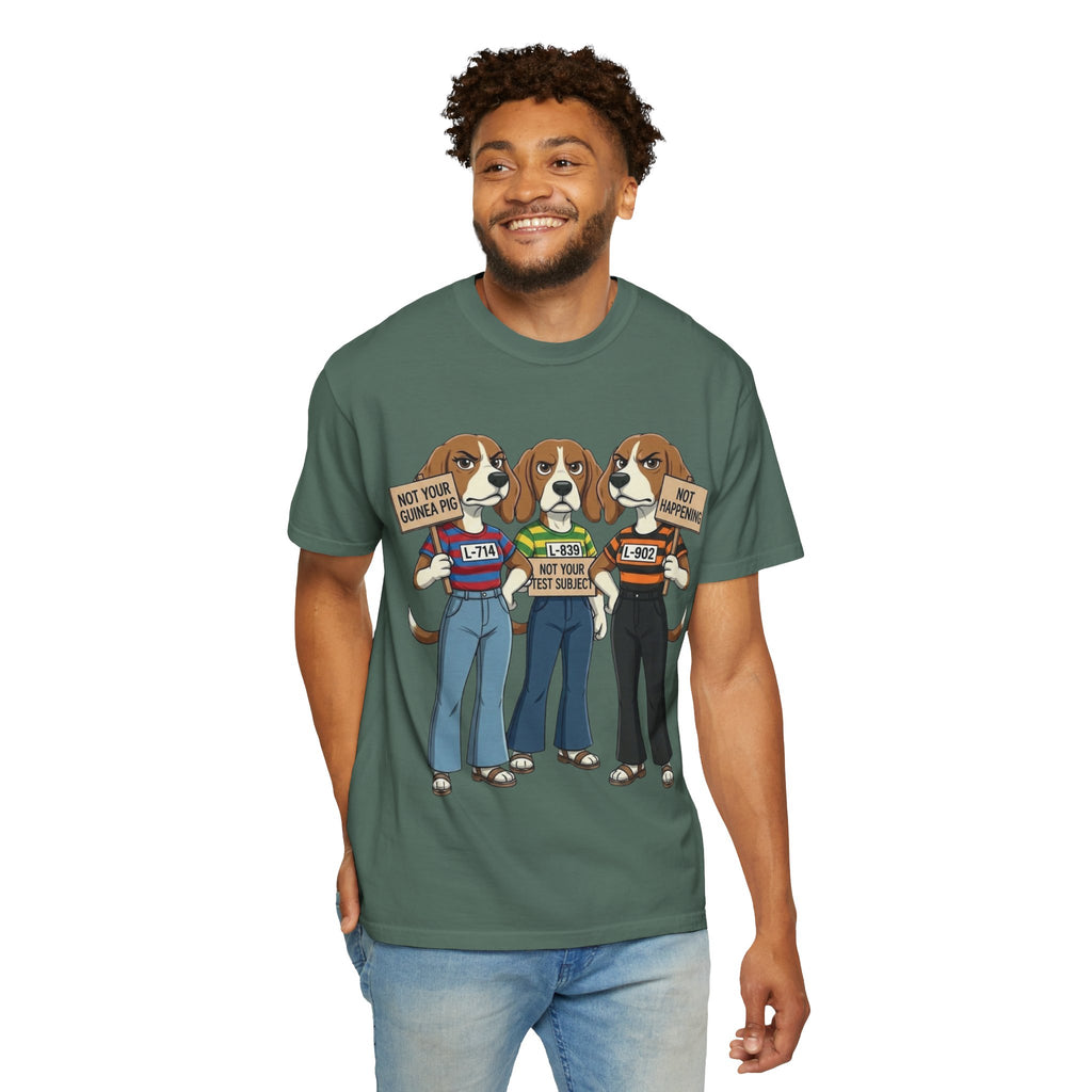 Not Your Test Subject — Beagle Freedom Protest Tee
