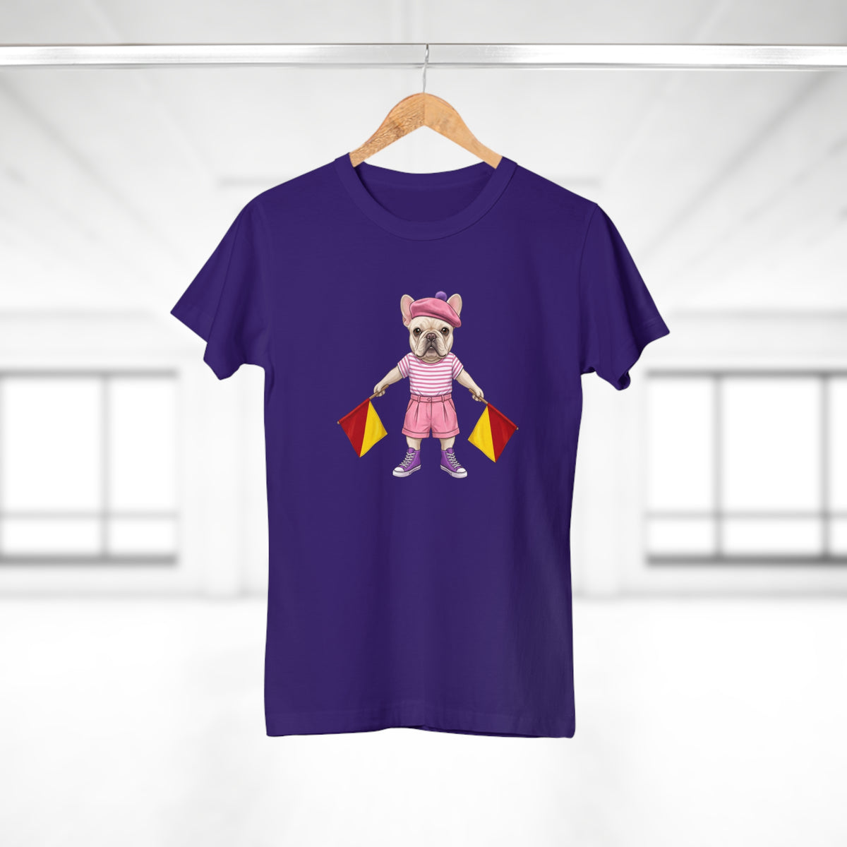 The Signal Frenchie: Semaphore Letter "M" Graphic Tee – Chic Analog Survival Wear