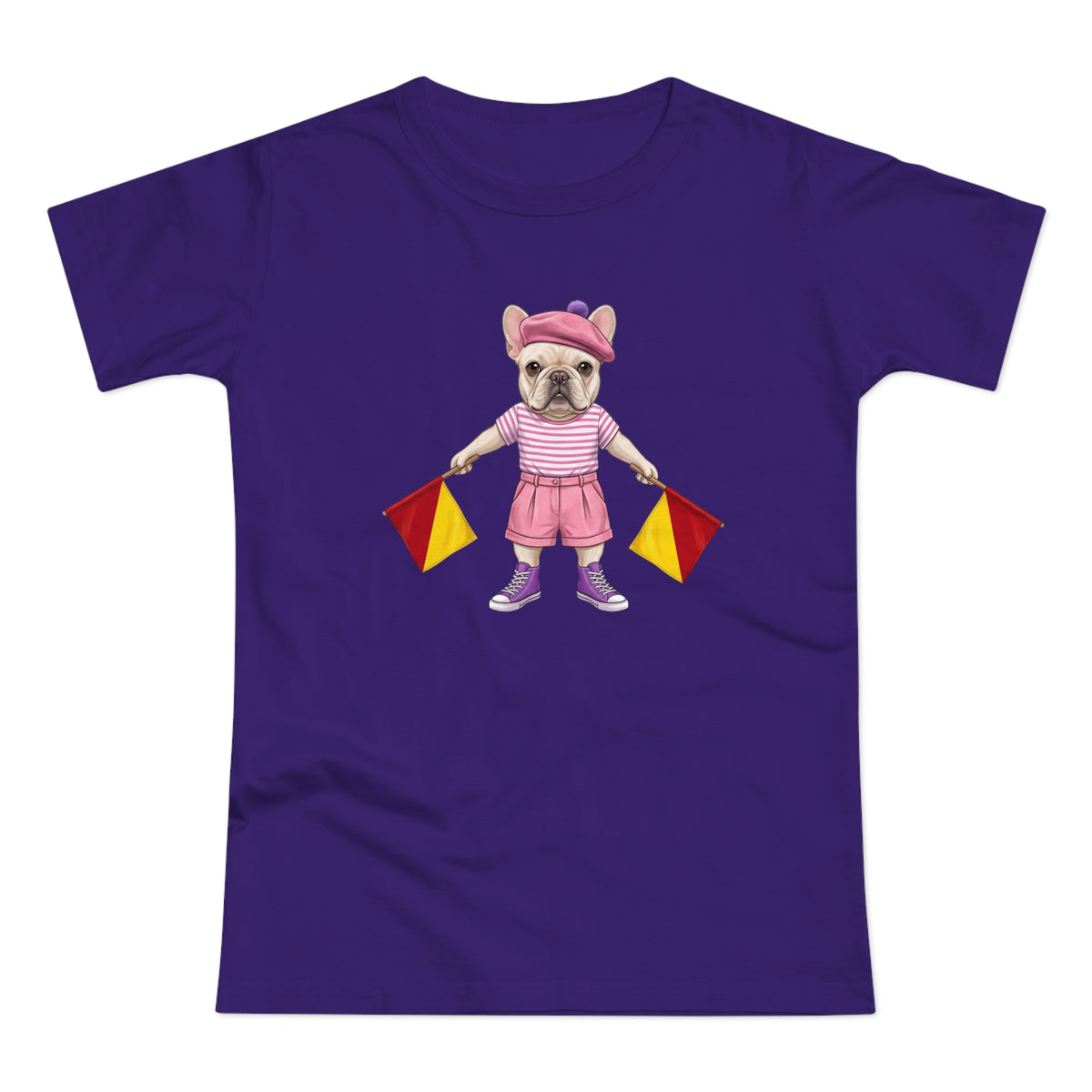 The Signal Frenchie: Semaphore Letter "M" Graphic Tee – Chic Analog Survival Wear