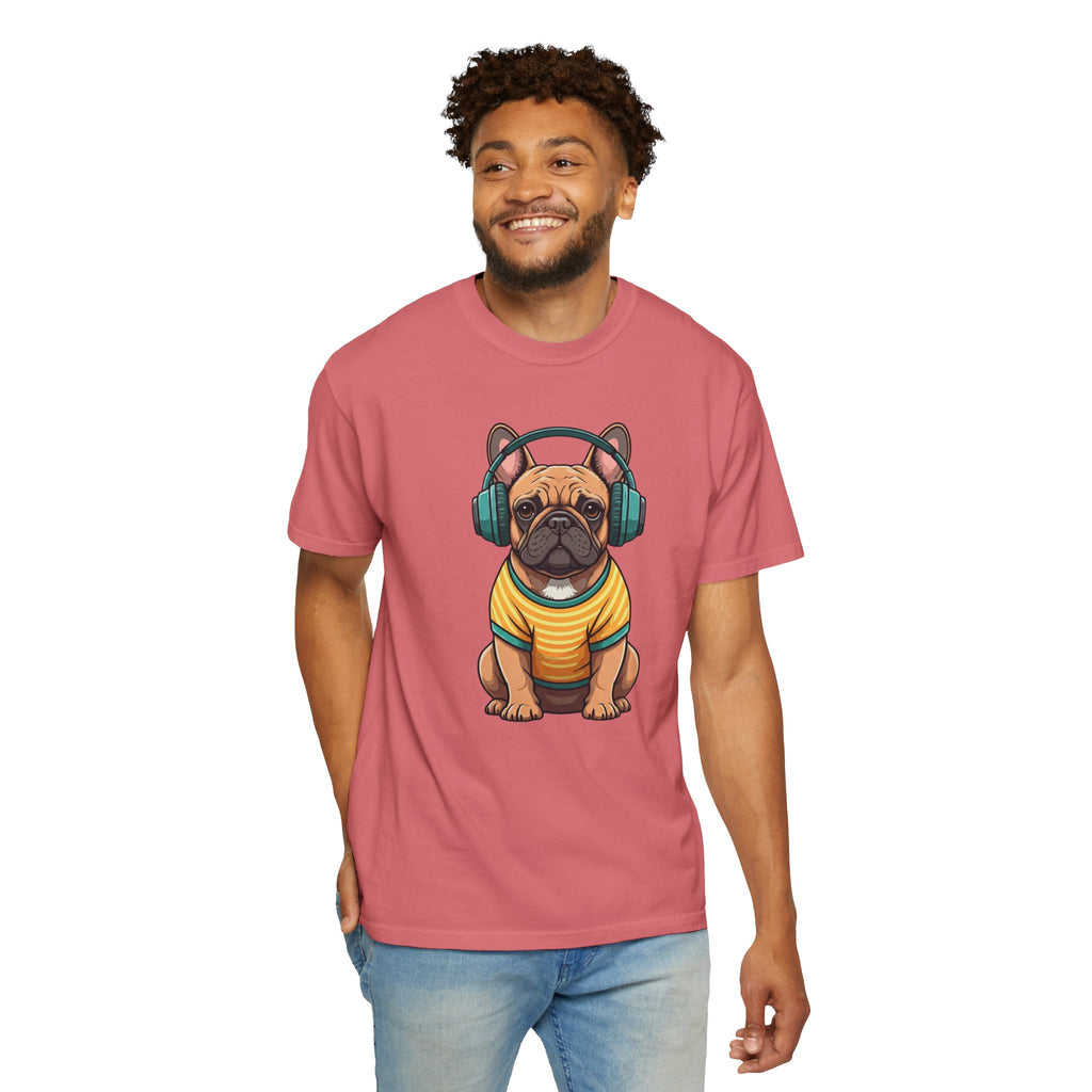 Unbothered Beats  - The Retro French Bulldog Tee