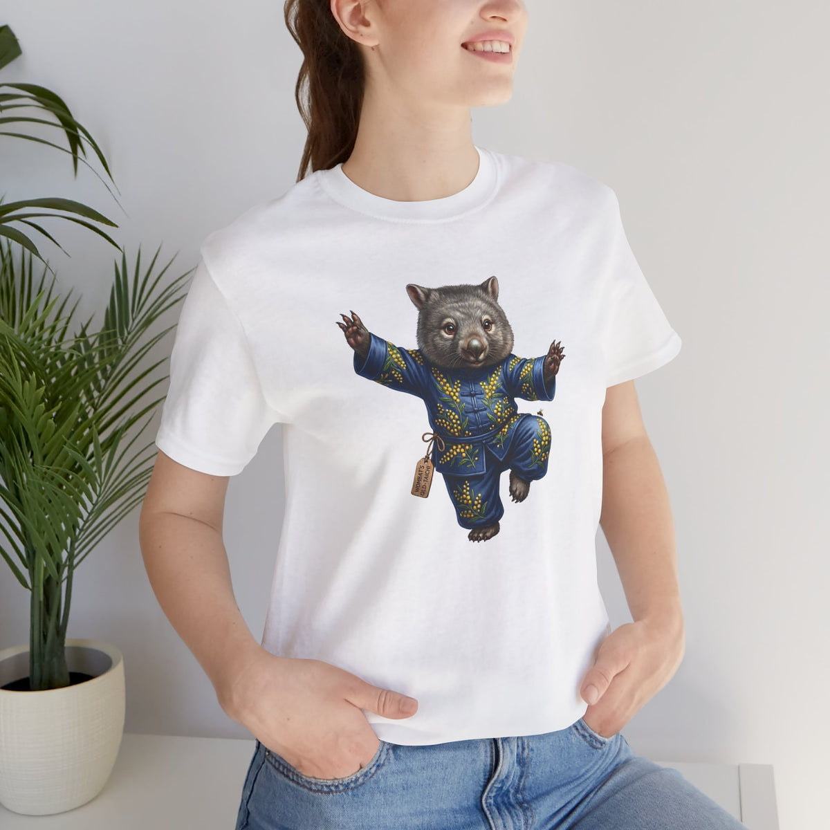Golden Wattle & Zen-The Tai Chi Wombat of Queensland Tee