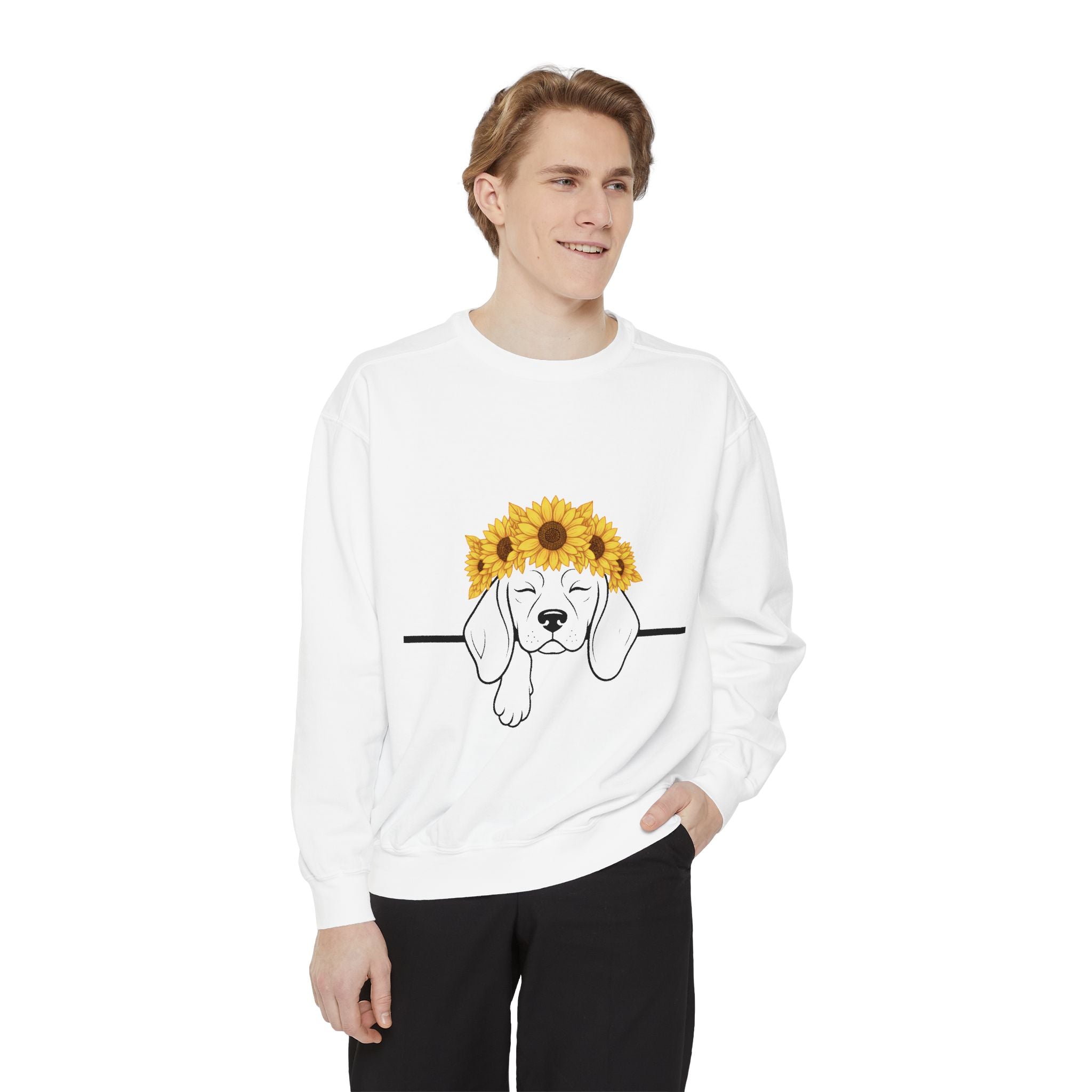 Sunflower Pup — Beagle Freedom & Hope Sweatshirt
