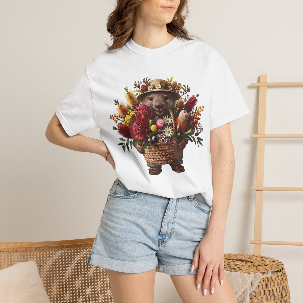 Blooms & Burrows - The Master Gardener Wombat Tee