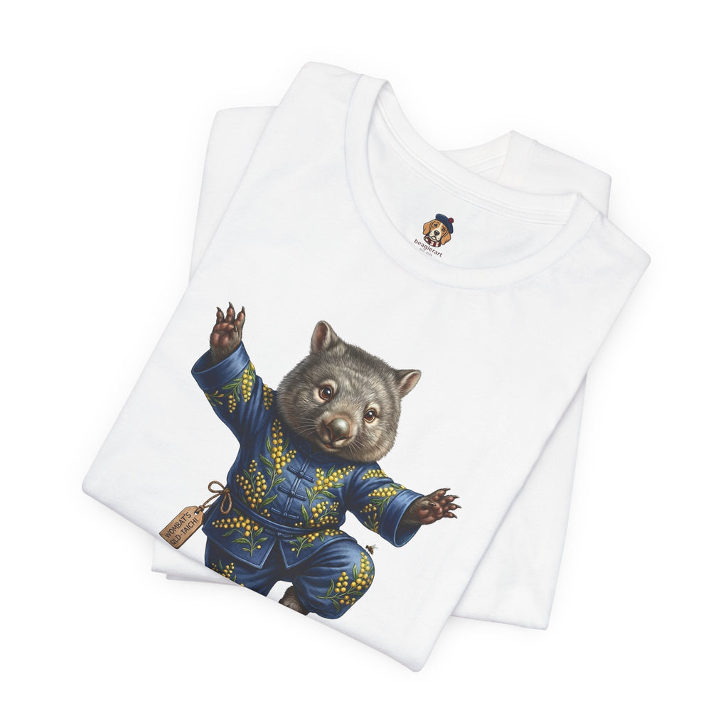 Golden Wattle & Zen-The Tai Chi Wombat of Queensland Tee