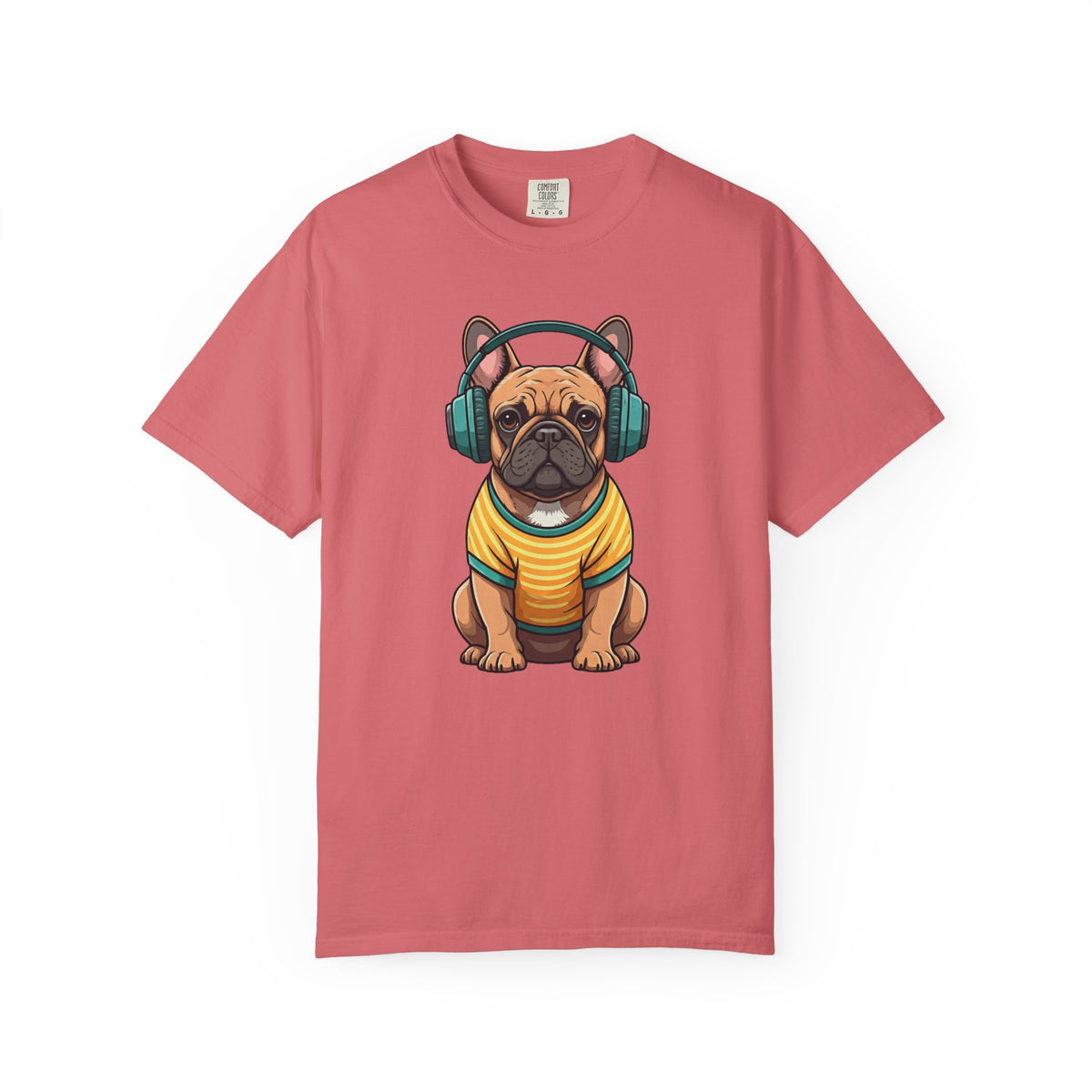 Unbothered Beats  - The Retro French Bulldog Tee