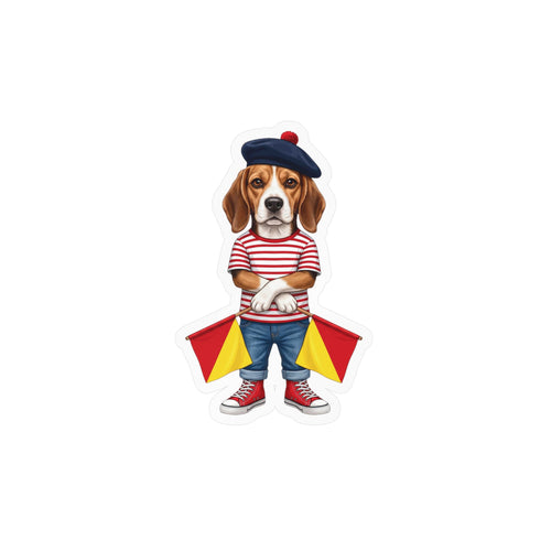 "Full Stop" Semaphore Hound Vinyl Sticker - Dispatches from Australia