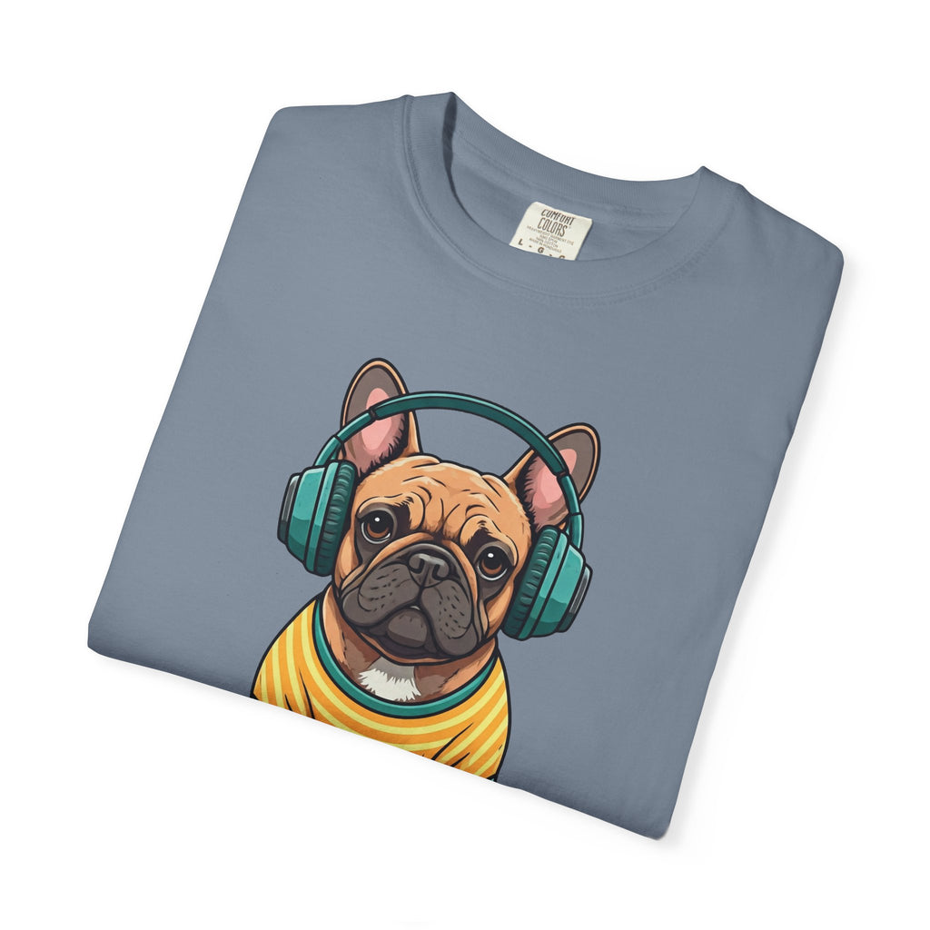 Unbothered Beats  - The Retro French Bulldog Tee