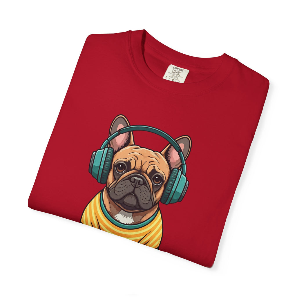 Unbothered Beats  - The Retro French Bulldog Tee