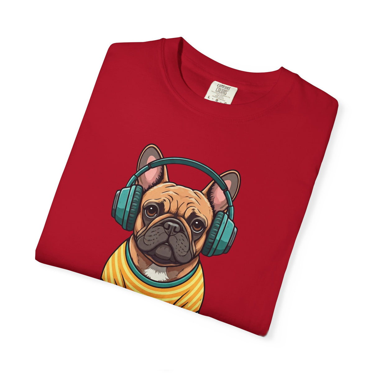 Unbothered Beats  - The Retro French Bulldog Tee