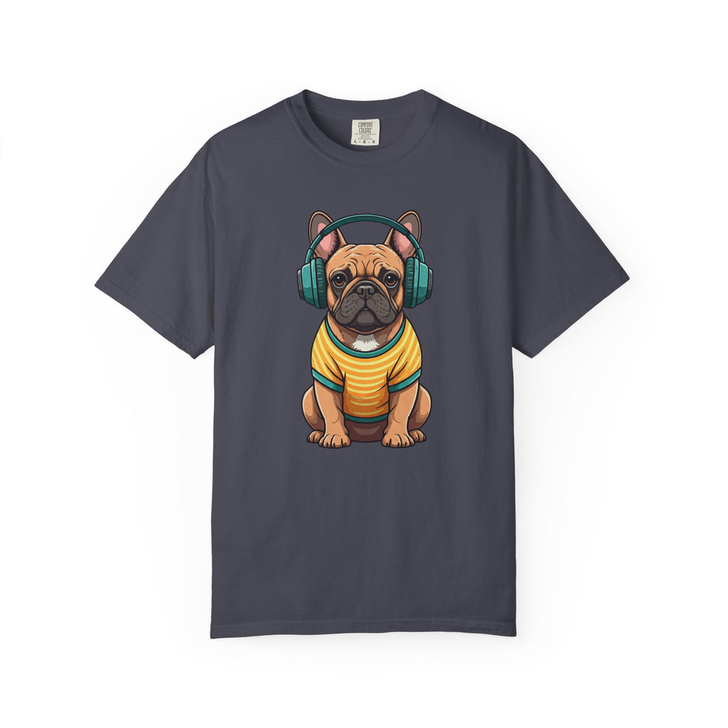 Unbothered Beats  - The Retro French Bulldog Tee