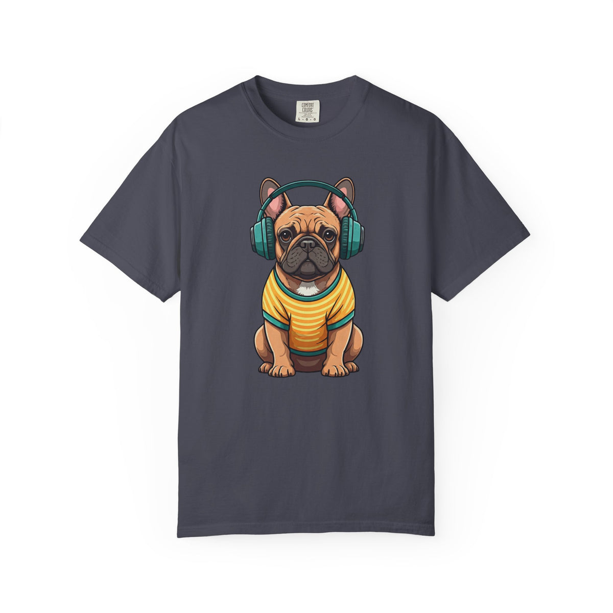 Unbothered Beats  - The Retro French Bulldog Tee