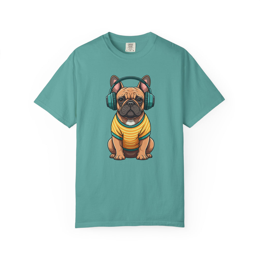 Unbothered Beats  - The Retro French Bulldog Tee