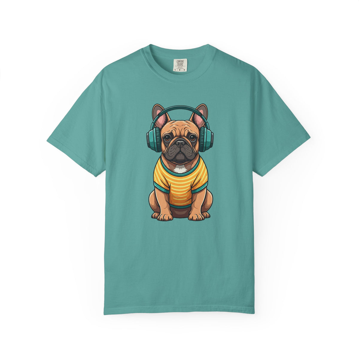 Unbothered Beats  - The Retro French Bulldog Tee
