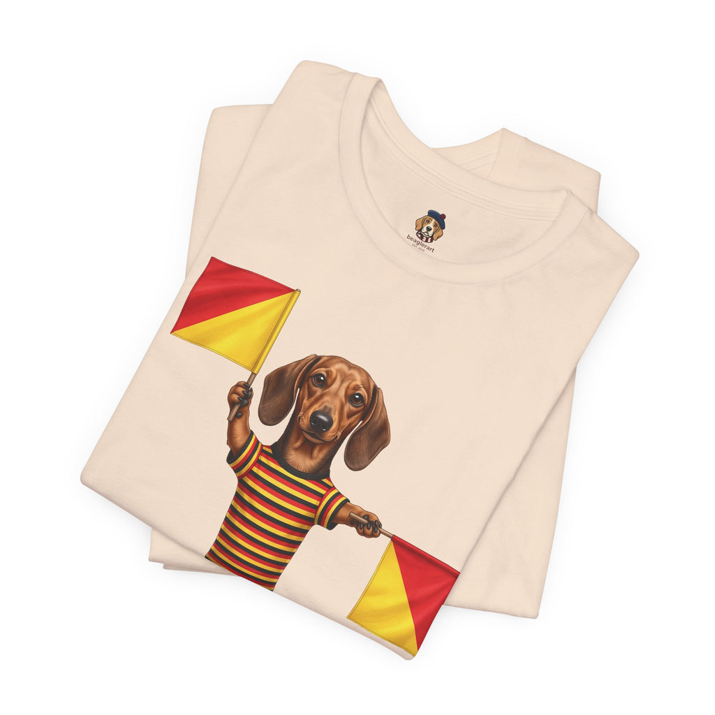 Letter J Dachshund Graphic Unisex Tee – Dispatches from Australia Collection