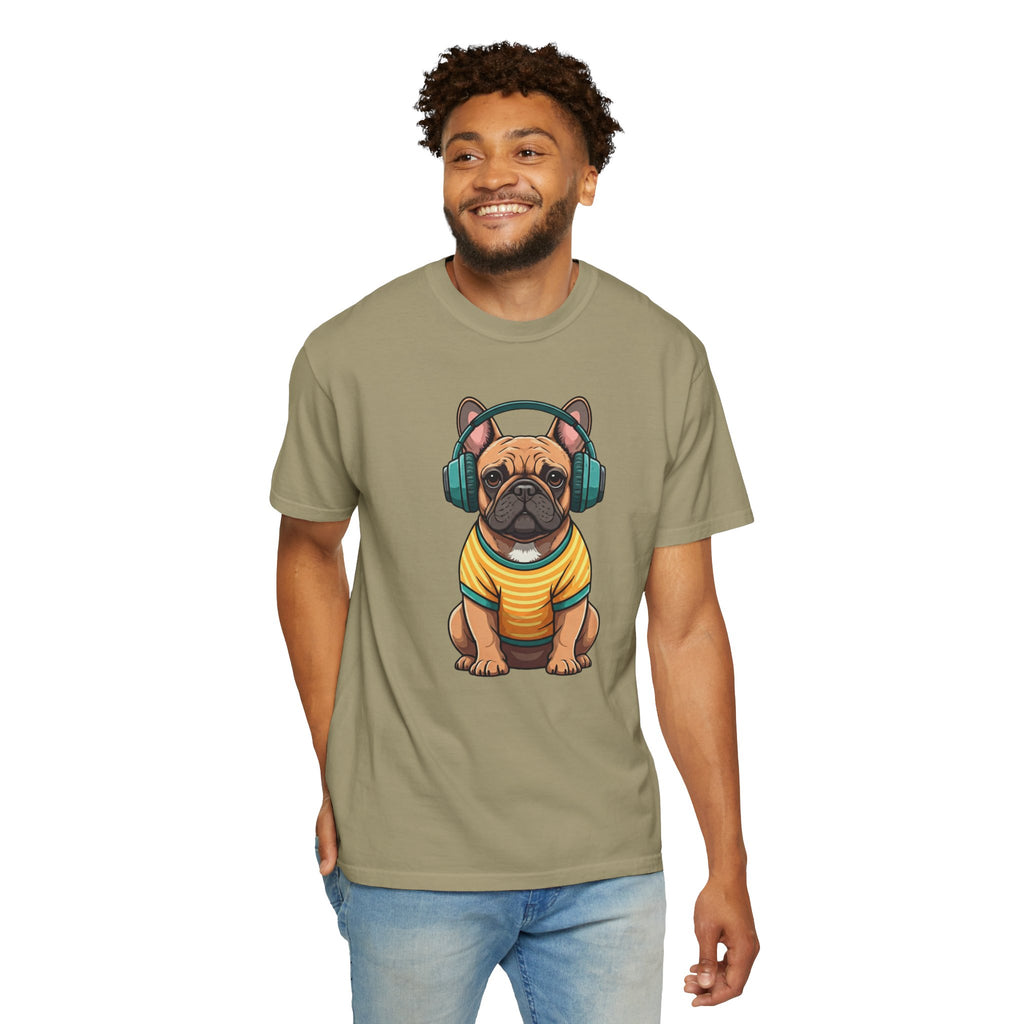 Unbothered Beats  - The Retro French Bulldog Tee