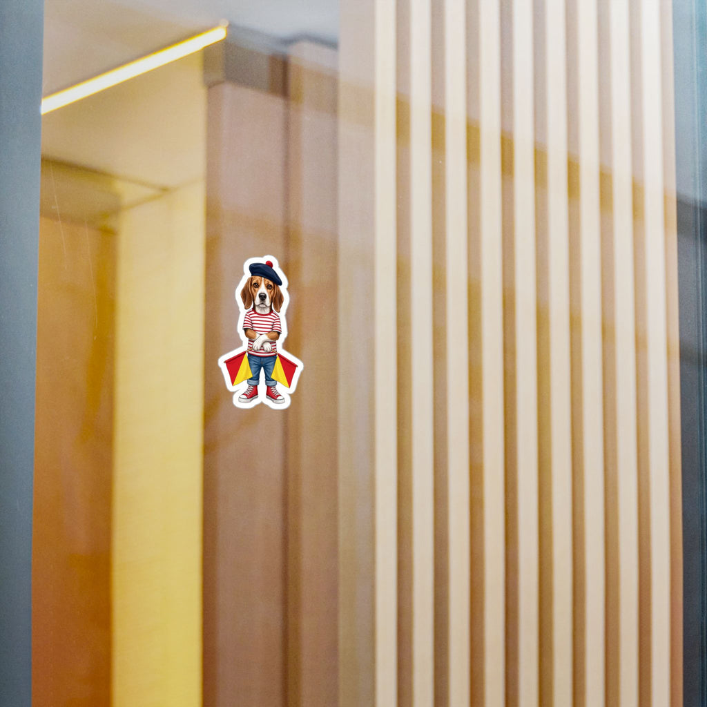 "Full Stop" Semaphore Hound Vinyl Sticker - Dispatches from Australia