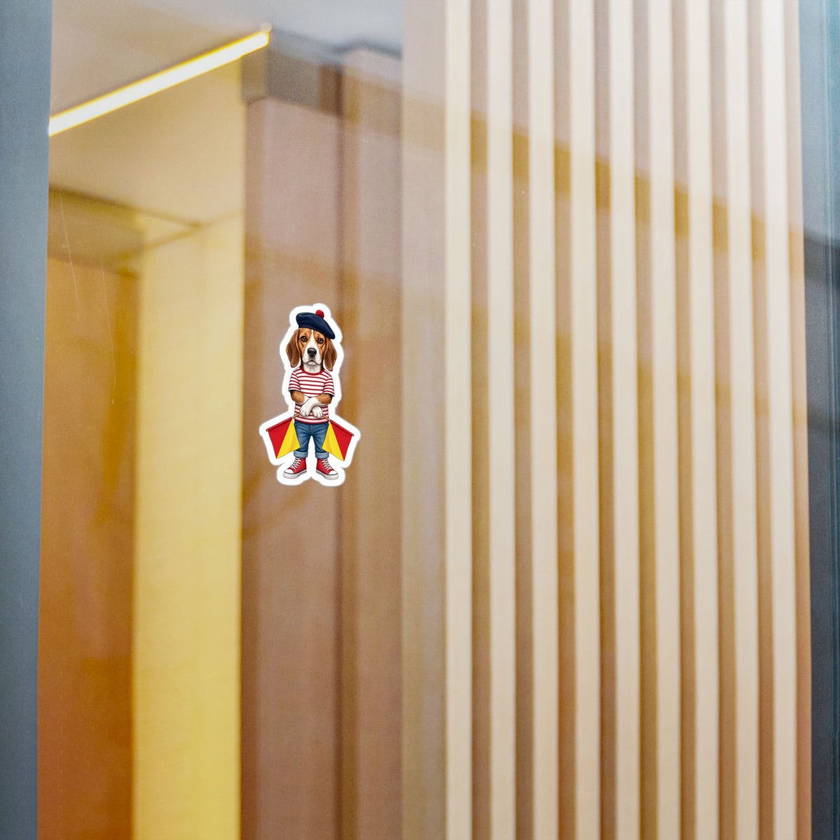 "Full Stop" Semaphore Hound Vinyl Sticker - Dispatches from Australia