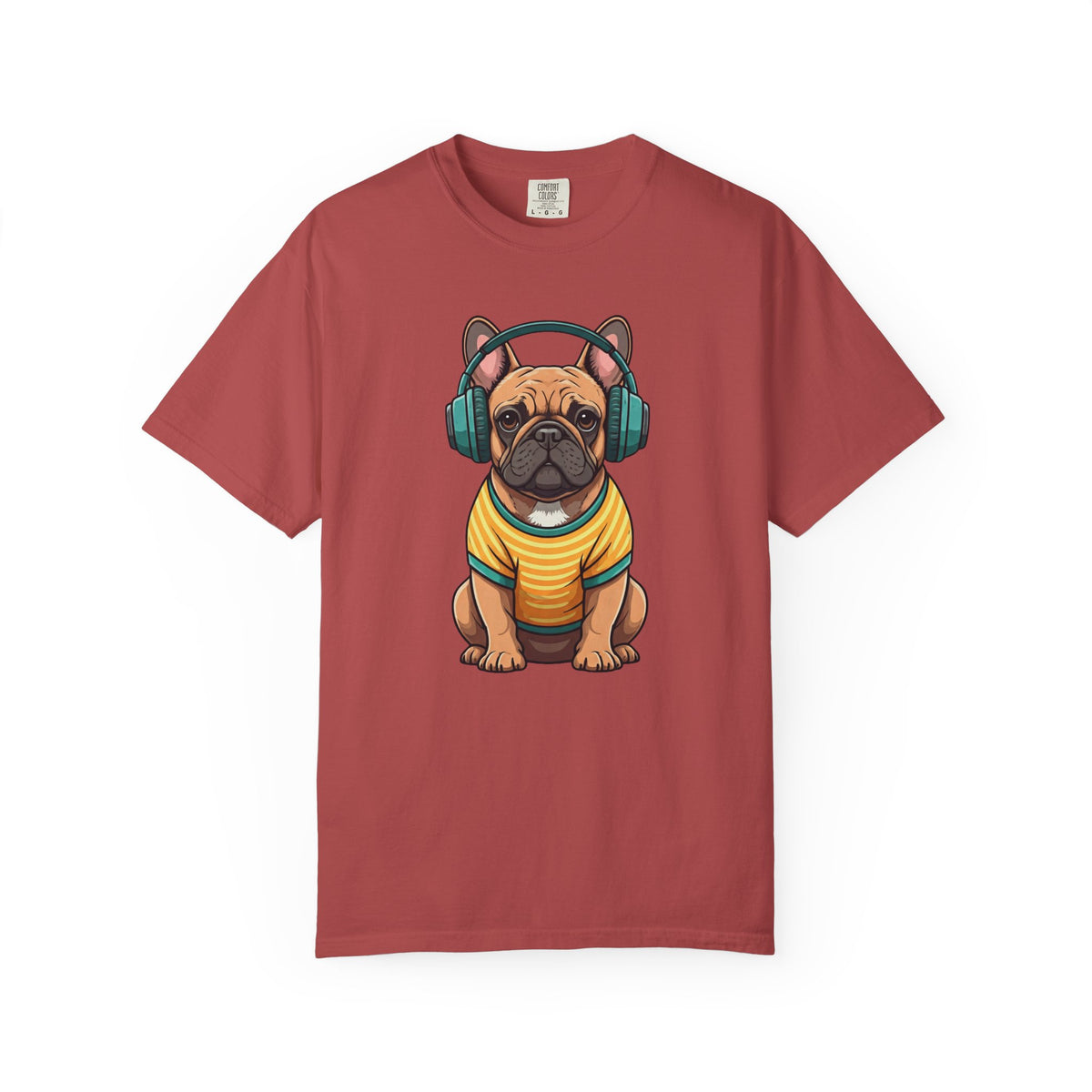 Unbothered Beats  - The Retro French Bulldog Tee
