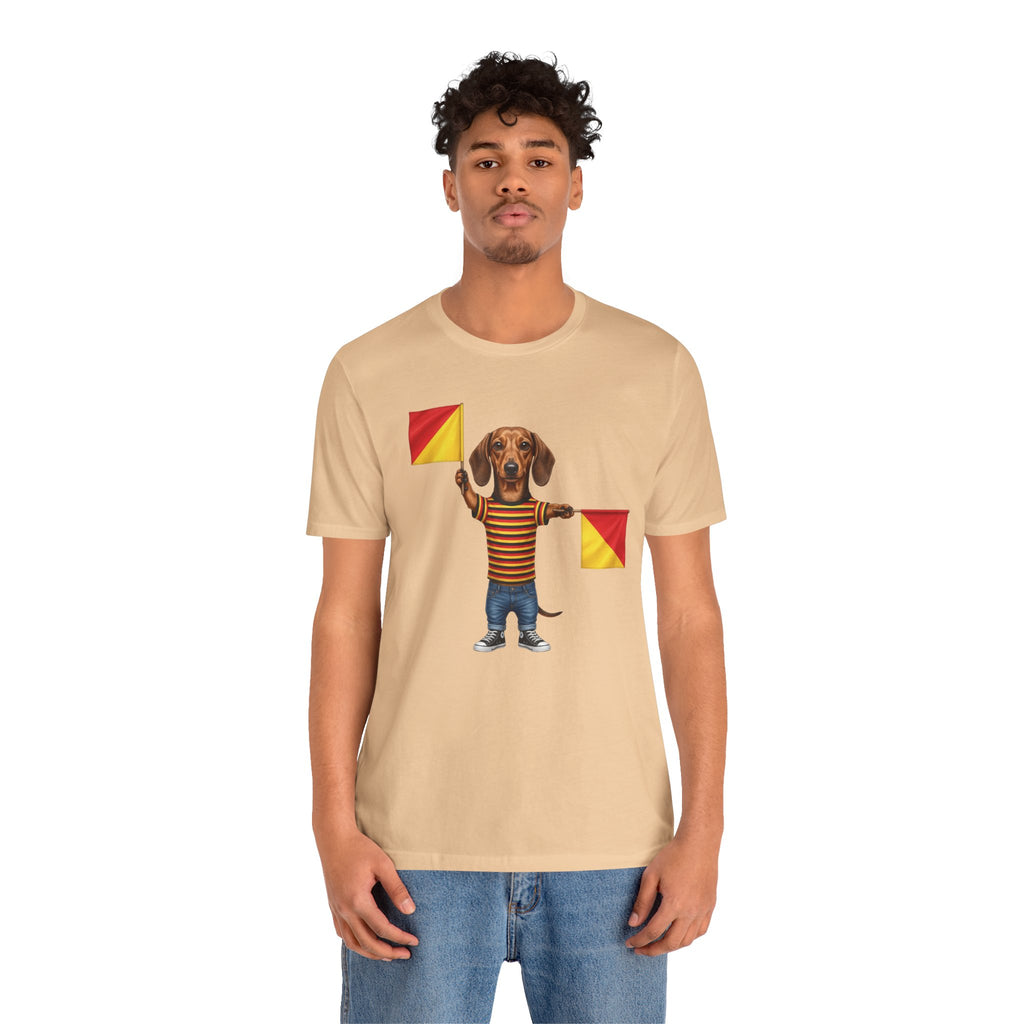 Letter J Dachshund Graphic Unisex Tee – Dispatches from Australia Collection