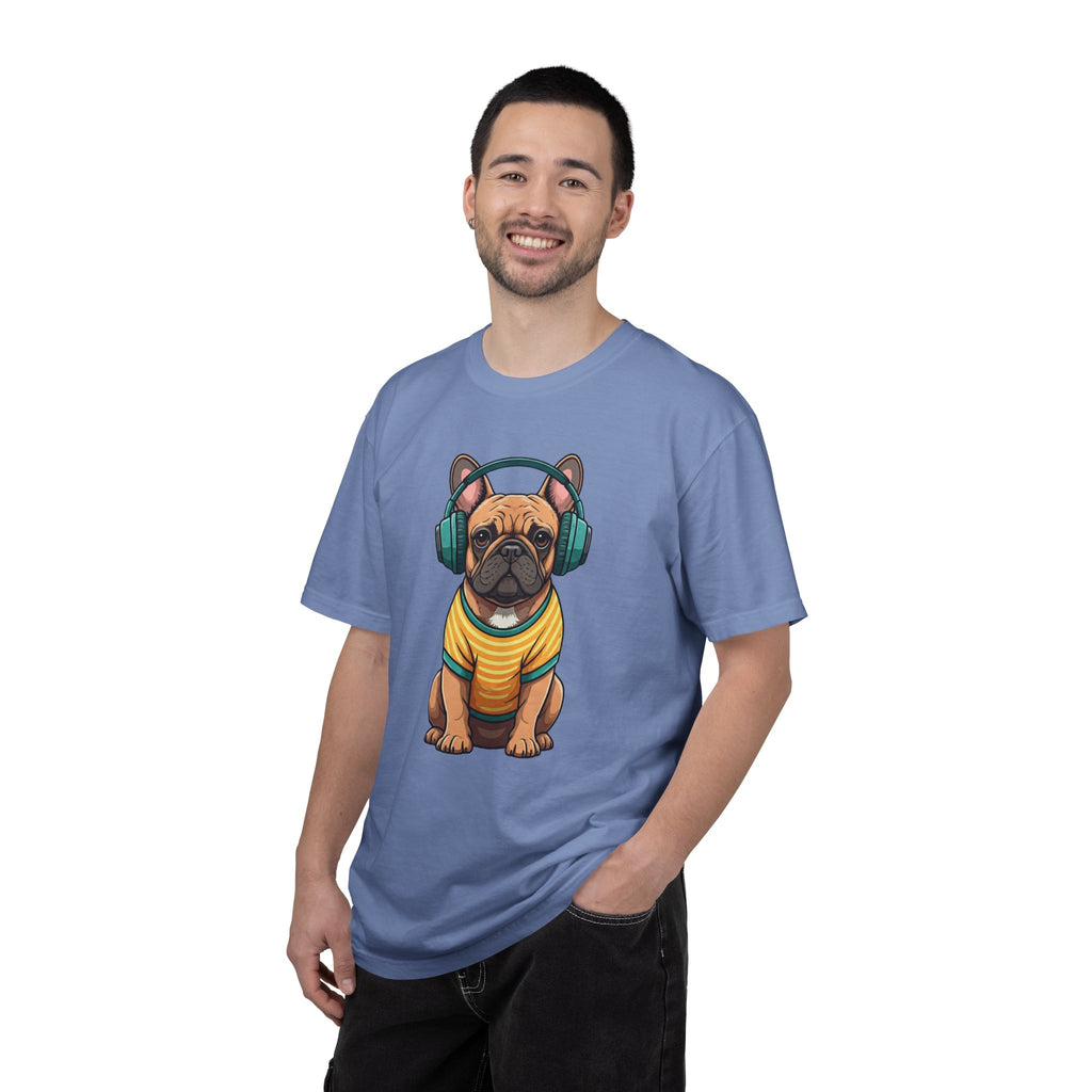 Unbothered Beats  - The Retro French Bulldog Tee