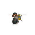 Pilot Beagle Sticker — Vintage Helicopter Pilot Kiss-Cut Vinyl Decal