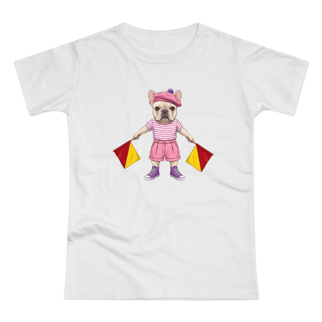 The Signal Frenchie: Semaphore Letter "M" Graphic Tee – Chic Analog Survival Wear