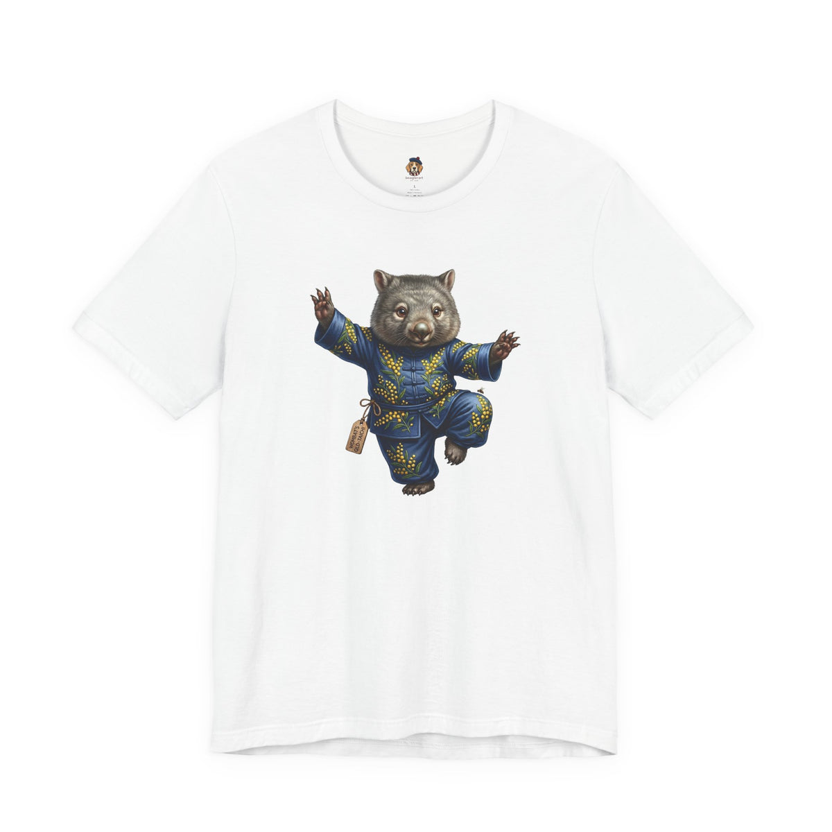 Golden Wattle & Zen-The Tai Chi Wombat of Queensland Tee