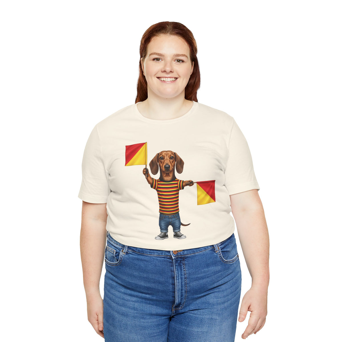 Letter J Dachshund Graphic Unisex Tee – Dispatches from Australia Collection