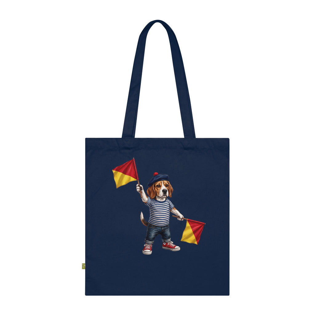 Semaphore Beagle ‘K’ Canvas Tote Bag – Dispatches from Australia Wild Follies Collection