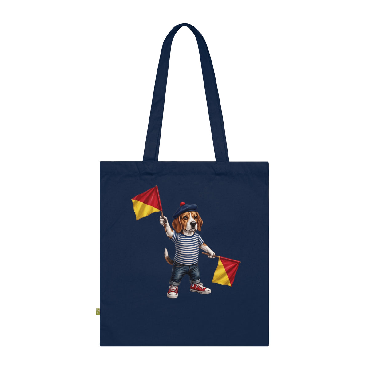 Semaphore Beagle ‘K’ Canvas Tote Bag – Dispatches from Australia Wild Follies Collection