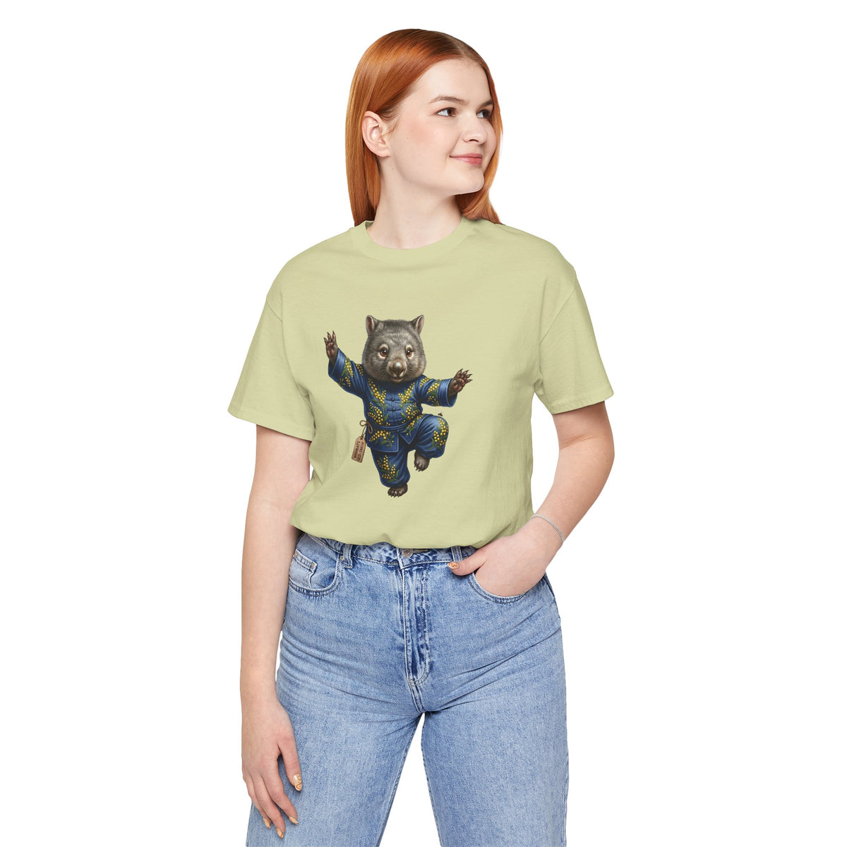 Golden Wattle & Zen-The Tai Chi Wombat of Queensland Tee