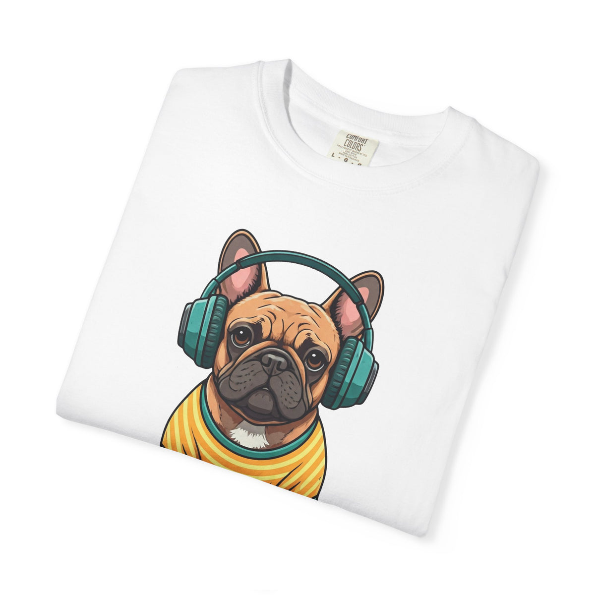 Unbothered Beats  - The Retro French Bulldog Tee