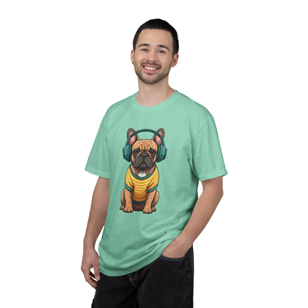 Unbothered Beats  - The Retro French Bulldog Tee