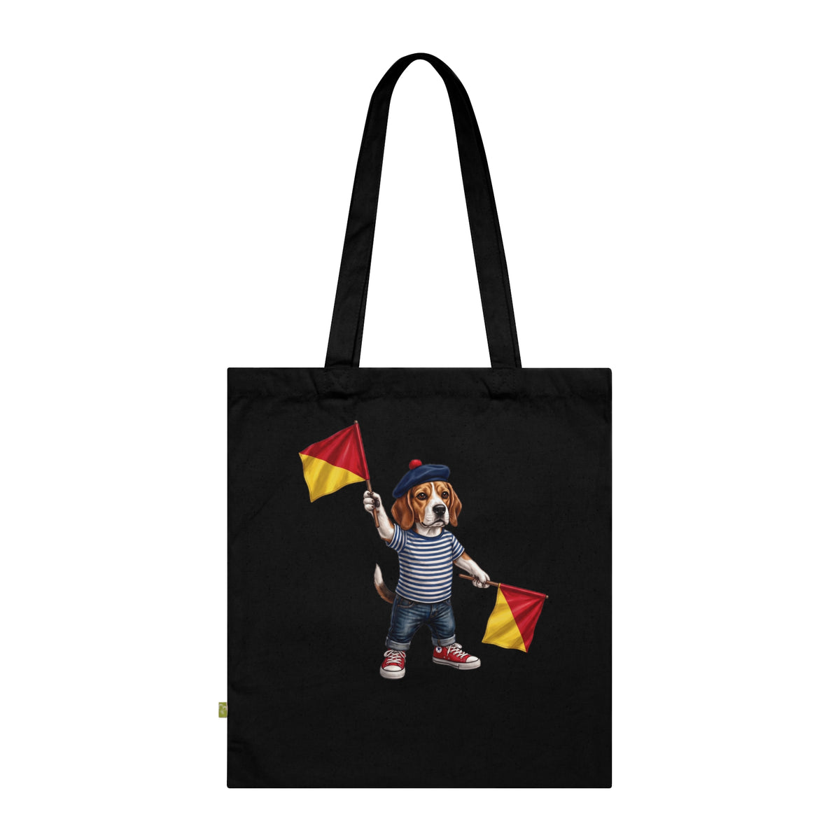 Semaphore Beagle ‘K’ Canvas Tote Bag – Dispatches from Australia Wild Follies Collection