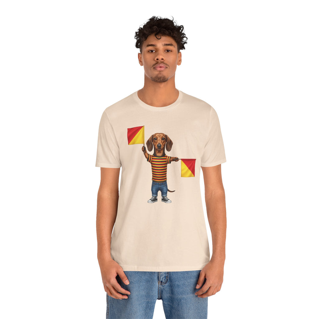 Letter J Dachshund Graphic Unisex Tee – Dispatches from Australia Collection