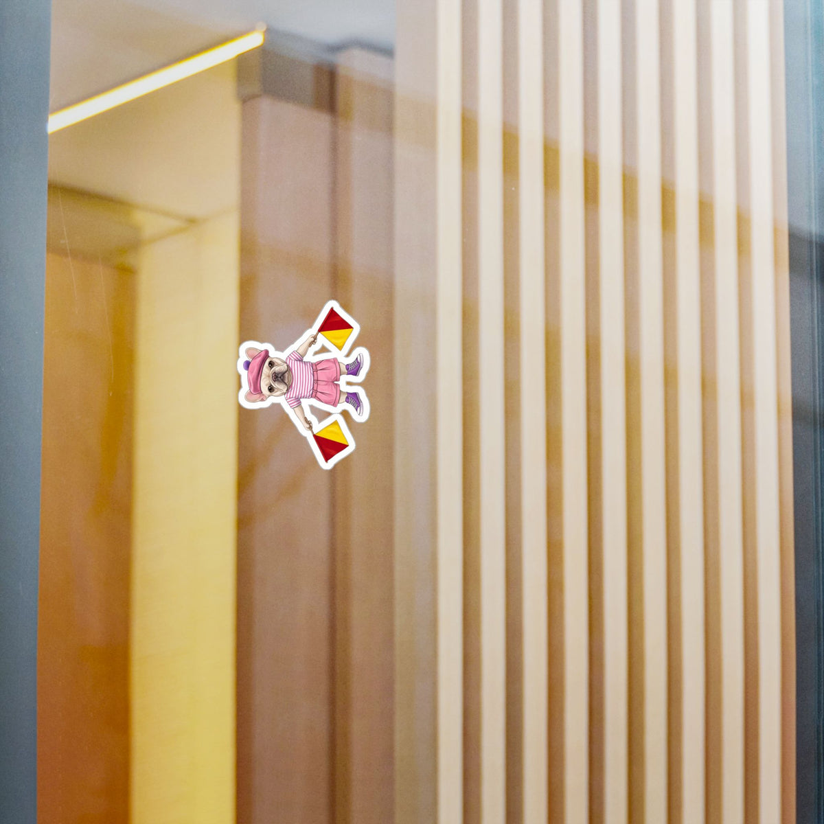 Semaphore Frenchie ‘A’ Kiss-Cut Vinyl Sticker | Wild Follies: Dispatches from Australia