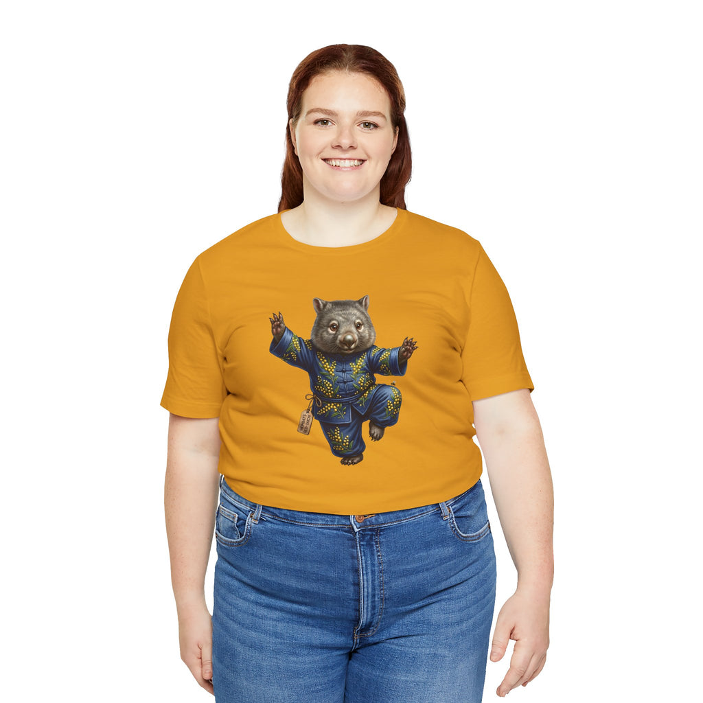 Golden Wattle & Zen-The Tai Chi Wombat of Queensland Tee