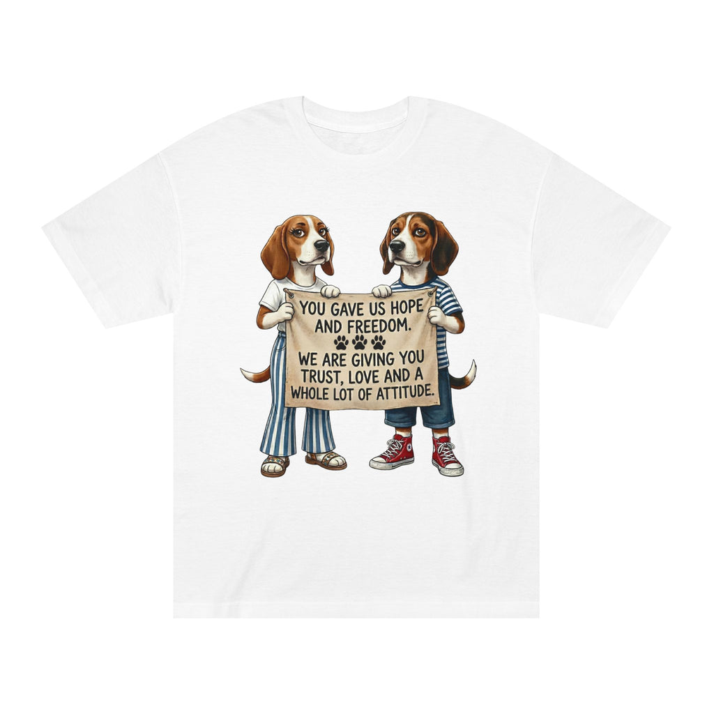 Hope and Freedom — Beagle Rescue Tribute Tee