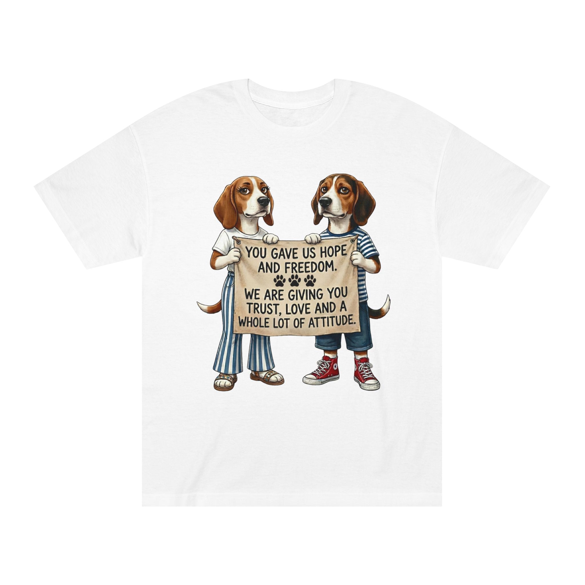Hope and Freedom — Beagle Rescue Tribute Tee