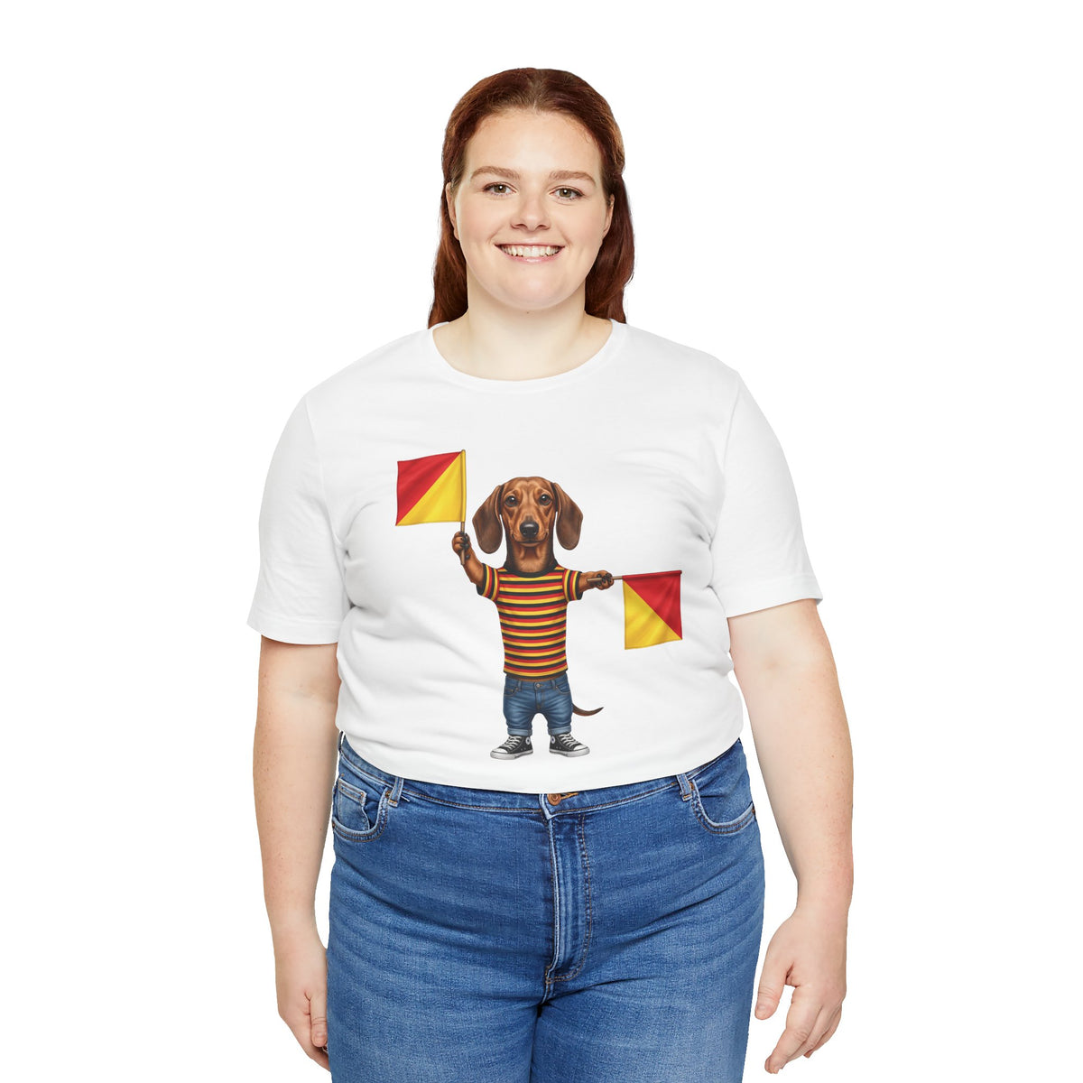 Letter J Dachshund Graphic Unisex Tee – Dispatches from Australia Collection