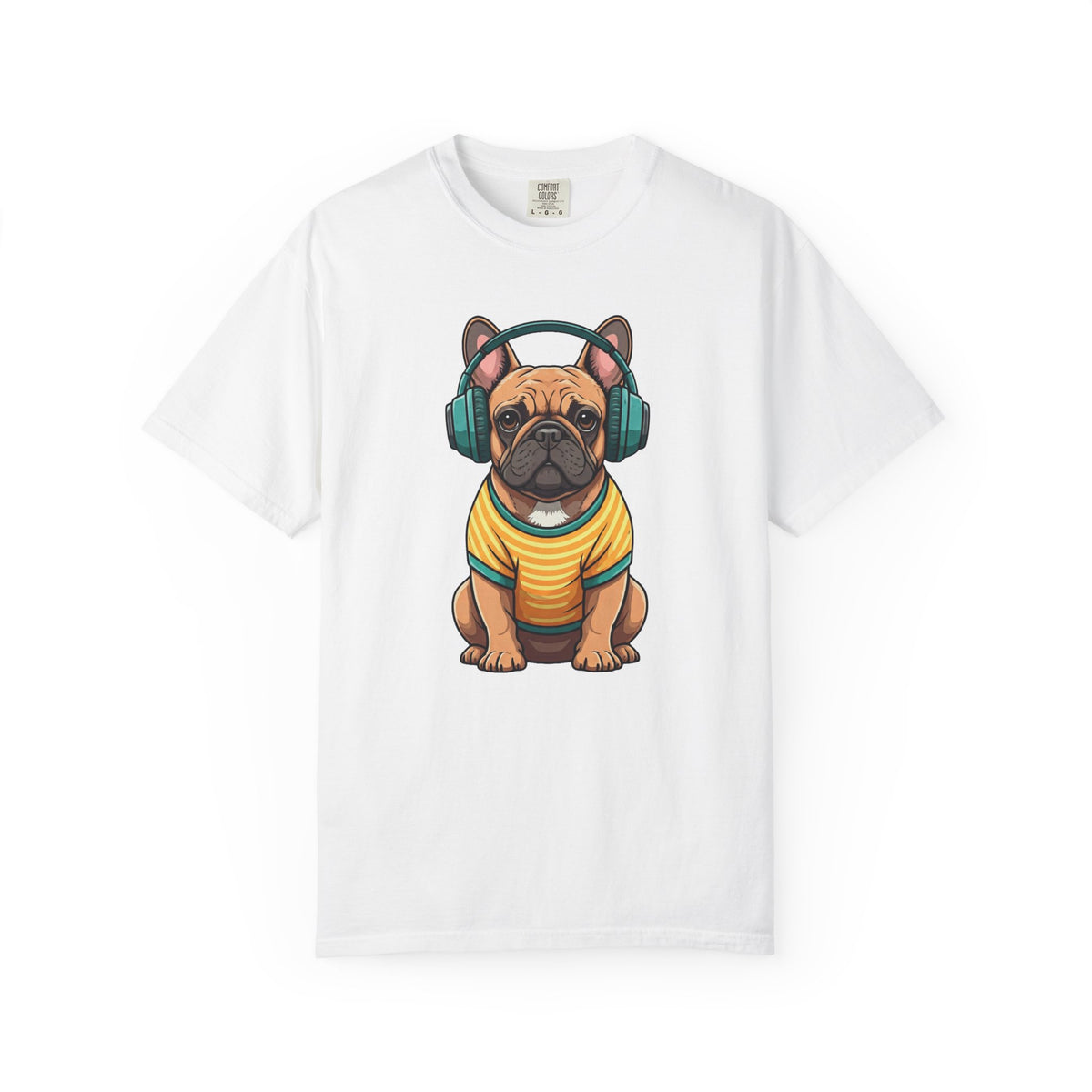 Unbothered Beats  - The Retro French Bulldog Tee