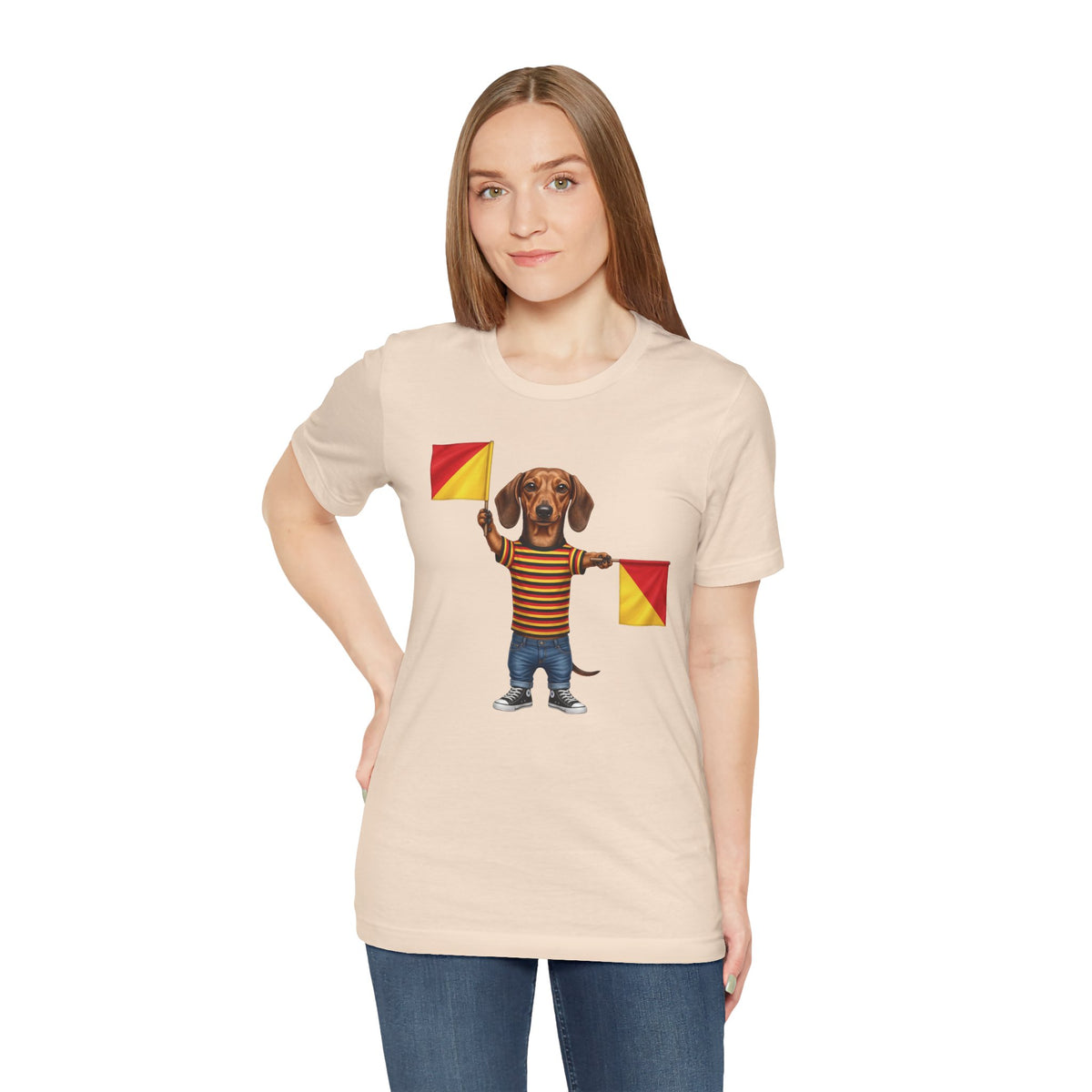 Letter J Dachshund Graphic Unisex Tee – Dispatches from Australia Collection